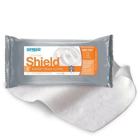 Sage Products Incontinence Care Wipe Comfort Shield® Soft Pack Dimethicone Unscented 8 Count