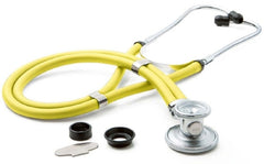 American Diagnostic Corp Sprague Stethoscope Adscope® Yellow 2-Tube 22 Inch Tube Double-Sided Chestpiece
