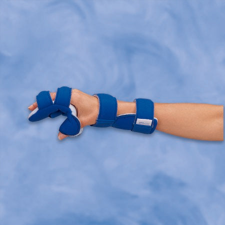 DeRoyal Resting Hand Splint DeRoyal® LMB Air-Soft™ Aluminum / Foam Right Hand Blue Medium