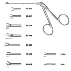 Miltex Miniature Ear Forceps Miltex® House 2-3/4 Inch Length OR Grade German Stainless Steel NonSterile NonLocking Finger Ring Handle Straight 4 mm Extra Delicate Serrated Jaws - M-387310-1902 - Each