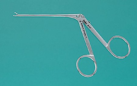 Miltex Ear Forceps Miltex® Miltex 2-3/4 Inch Length OR Grade German Stainless Steel NonSterile Finger Ring Handle Straight Extra Fine 0.9 X 2 mm Cups - M-387312-3113 - Each