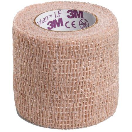 3M Cohesive Bandage 3M™ Coban™ LF 2 Inch X 5 Yard Standard Compression Self-adherent Closure Tan NonSterile