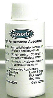 Northfield Manufacturing Spill Control Solidifier Absorb! 2000cc Bottle - M-388914-3218 - Case of 125