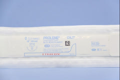 Suture with Needle Prolene Nonabsorbable Uncoated Blue Suture Monofilament Polypropylene Suture Size 0 18 Inch Suture 1-Needle 26 mm Length 1/2 Circle Taper Point Needle