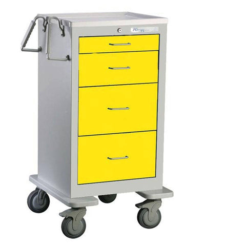 4-Drawer Narrow Isolation Cart 4-Drawer Narrow • 23"W x 24.5"D x 42"H ,1 Each - Axiom Medical Supplies