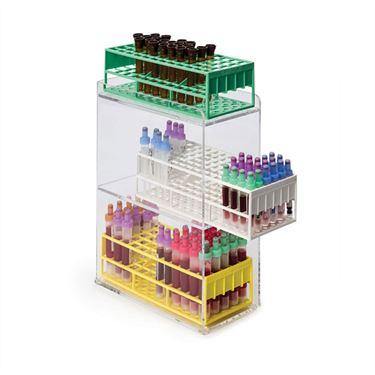 MarketLab 4" Vertical Tube Rack Organizer 4" • Cell Dimensions are 4.374"W x 9.625"D x 5.5"H ,1 Each - Axiom Medical Supplies