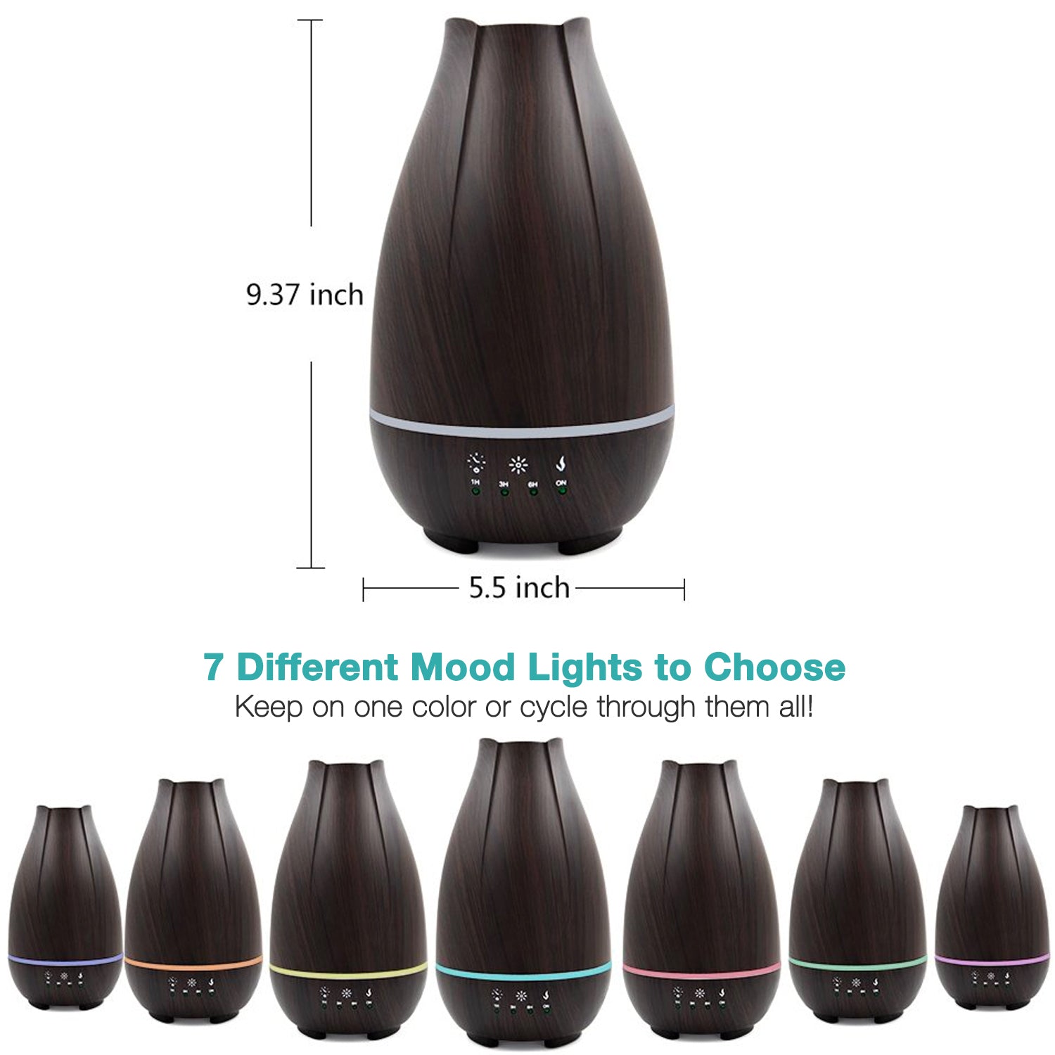 Healthsmart Aromatherapy Diffuser Cool Mist Humidifier For