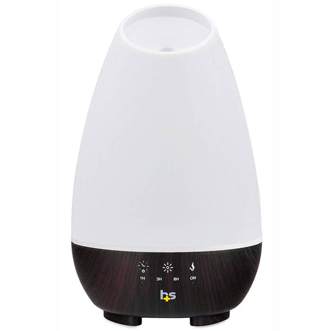 HealthSmart Aromatherapy Diffuser Cool Mist Humidifier - Oil Diffuser for Essential Oils, White AM-40-500-190