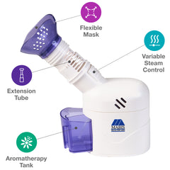 MABIS Steam Inhaler Vaporizer with Aromatherapy Diffuser AM-40-741-000