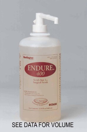 Ecolab Surgical Scrub Endure® 400 Scrub-Stat 4 4 oz. Bottle 4% Strength CHG (Chlorhexidine Gluconate) NonSterile