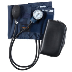 Mabis Healthcare Aneroid Sphygmomanometer with Cuff Mabis® Precision 2-Tube Pocket Size Hand Held Adult Large Cuff