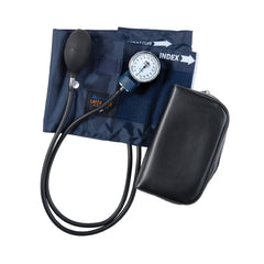 Mabis Healthcare Aneroid Sphygmomanometer with Cuff Mabis® Precision 2-Tube Pocket Size Hand Held Adult Large Cuff