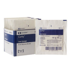 Cardinal Nonwoven Sponge Curity™ Nonwoven Cellulose 4-Ply 4 X 4 Inch Square Sterile