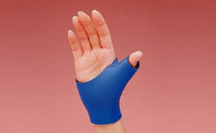 Patterson Medical Supply Thumb Support Rolyan® Large Pull-On Left or Right Hand Blue