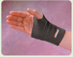 Patterson Medical Supply Wrist Support Rolyan® Fabrifoam® CarpalGard™ Wraparound Foam / NusStim / Nylon / Spandex Right Hand Black Medium / Large
