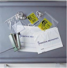 RD Plastics Company Patient Belongings Bag 9 X 12 Inch Plastic Drawstring Closure Clear - M-405184-1701 - Case of 1000