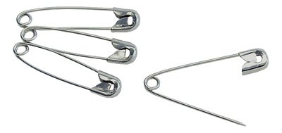 Graham-Field Safety Pin Number 3 Nickel Plated Steel