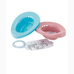 Medegen Medical Products LLC Sitz Bath Elongated Dusty Rose Polypropylene 2000 mL Bag Graduated, 500 mL Increments up to 2000 mL