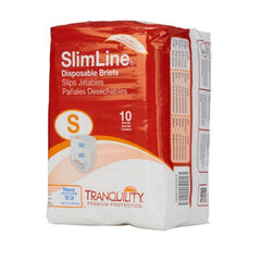 Principle Business Enterprises Unisex Adult Incontinence Brief Tranquility® Slimline® Small Disposable Heavy Absorbency - M-406420-3206 - Pack of 10