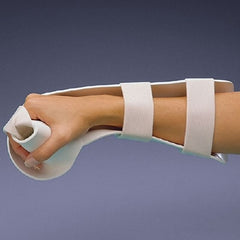 Patterson Medical Supply Spasticity Hand Splint Rolyan® Deluxe Preformed Polyflex II® Right Hand White Medium