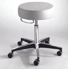 Exam Stool McKesson Backless Pneumatic Height Adjustment 5 Casters Black