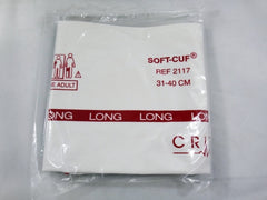 GE Healthcare Blood Pressure Cuff Soft-Cuf® Adult Limb Large Cuff 31 - 40 cm Cloth Fabric Cuff