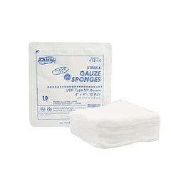 Dukal USP Type VII Gauze Sponge Dukal™ Cotton 12-Ply 4 X 4 Inch Square Sterile