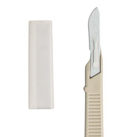 Dynarex Scalpel Medicut™ No. 10 Stainless Steel / Plastic Classic Grip Handle Sterile Disposable - M-410892-3381 - Each