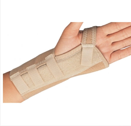 DJO Wrist Brace ProCare® Universal Aluminum / Cotton / Elastic Left or Right Hand Beige X-Small