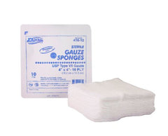 Dukal USP Type VII Gauze Sponge Dukal™ Cotton 16-Ply 4 X 4 Inch Square Sterile