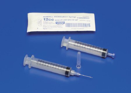 Cardinal General Purpose Syringe Monoject™ 12 mL Blister Pack Luer Lock Tip Without Safety - M-414624-4538 - Box of 80