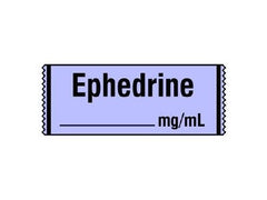 Shamrock Scientific Drug Label Shamrock Anesthesia Label EPHEDRINE / _____ mg / mL Purple 1/2 X 1 Inch - M-415352-2037 - Roll of 1