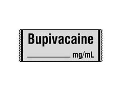 Shamrock Scientific Drug Label Shamrock Anesthesia Label BUPIVACAINE / _____ mg / mL Gray 1/2 X 1 Inch - M-415355-2769 - Roll of 1