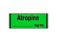 Shamrock Scientific Drug Label Shamrock Anesthesia Label Atrophine____mg/mL Green 1/2 X 1 Inch - M-415357-1115 - Roll of 1
