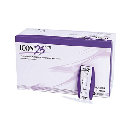 Hemocue Rapid Test Kit Icon® 25 hCG Fertility Test hCG Pregnancy Test Serum / Urine Sample 25 Tests