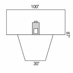 O&M Halyard Inc Urological Drape Lithotomy Drape 87 W X 30 W X 100 L Inch Sterile