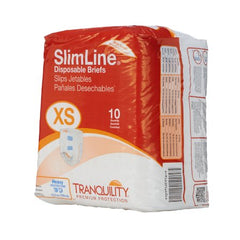 Principle Business Enterprises Unisex Adult Incontinence Brief Tranquility® Slimline® X-Small Disposable Heavy Absorbency - M-417011-2673 - Case of 100