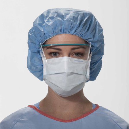 O&M Halyard Inc Surgical Mask THE LITE ONE Pleated Tie Closure One Size Fits Most Blue NonSterile Not Rated