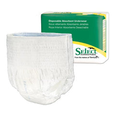 Principle Business Enterprises Unisex Adult Absorbent Underwear Select® Pull On with Tear Away Seams Medium Disposable Heavy Absorbency - M-418716-3328 - Case of 80