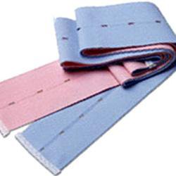Cardinal Abdominal Belt Life-Trace® Knit Elastic, 2-3/8 X 48 Inch, Button Hole Every 1-1/4 Inch, Finished Ends, 1 Pink Belt, 1 Blue Belt Ultrasound Tranducer