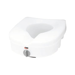 Apex-Carex Healthcare Raised Toilet Seat E-Z Lock™ 5 Inch Height White 300 lbs. Weight Capacity