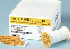 Suture without Needle Polydek® Braided Polyester Nonabsorbable Coated Size 1 18 Inch Suture