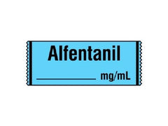 Shamrock Scientific Drug Label Shamrock Anesthesia Label Alfentanil____mg/mL Blue 1/2 X 1 Inch - M-421322-2113 - Roll of 1