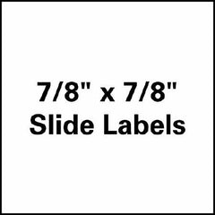 Precision Dynamics Blank Label Timemed Laboratory Use White 7/8 X 7/8 Inch - M-42450-4937 - Box of 1000