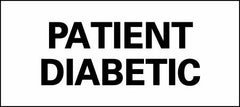 United Ad Label Pre-Printed Label Timemed Instructional Label White Fluorescent Paper Patient Diabetic Black Patient Information 1 X 2-1/4 Inch - M-42478-1883 - Roll of 1