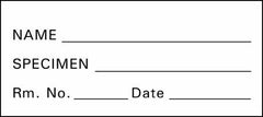Precision Dynamics Pre-Printed Label Timemed Communication Fill In White Tape Name_Specimen_Rm No_ Date Black Patient Information 1 X 2-1/4 Inch - M-42527-2290 - Roll of 1