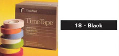 Blank Label Tape Time® Multipurpose Label Black Vinyl 1/2 X 500 Inch