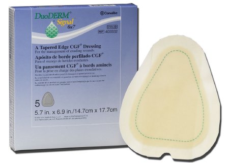 Convatec Hydrocolloid Dressing DuoDERM® Signal® 6 X 7 Inch Triangle Sterile