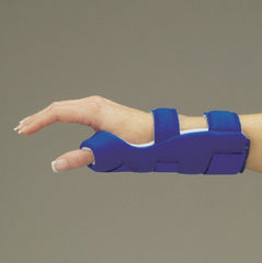 DeRoyal Thumb Splint Air Soft™ Small Left or Right Hand Blue