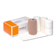 Smith & Nephew 4 Layer Compression Bandage System Profore LF 5-1/2 X 8 Inch / 4 Inch X 4 Yard / 4 Inch X 3 Yard / 4 Inch X 2-4/5 Yard Standard Compression Self-adherent / Tape Closure Tan / White NonSterile